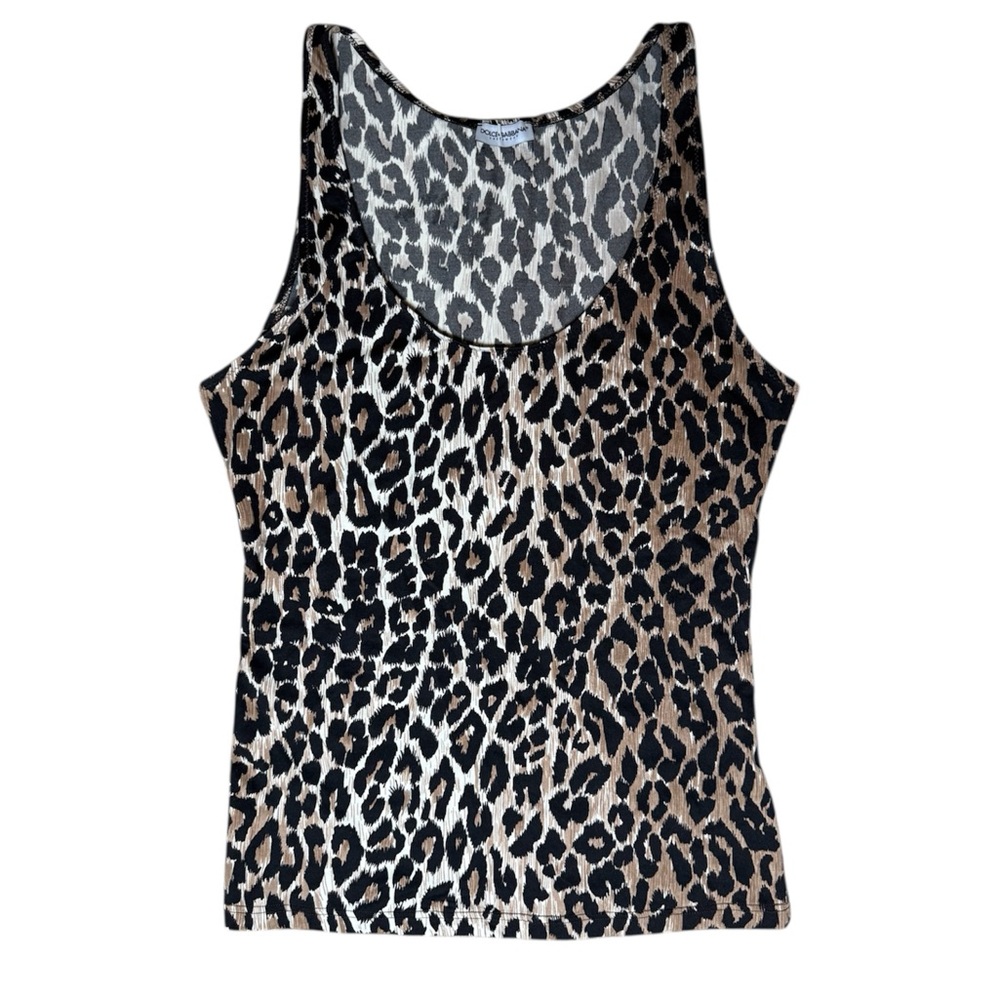 Dolce & Gabbana underwear 90s small leopard tank top
